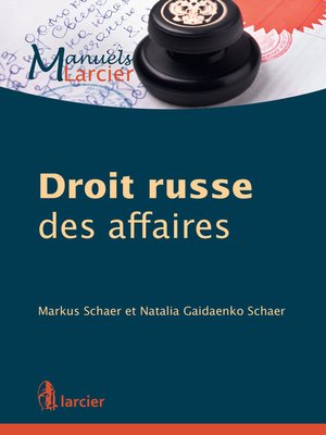 cover image of Droit russe des affaires